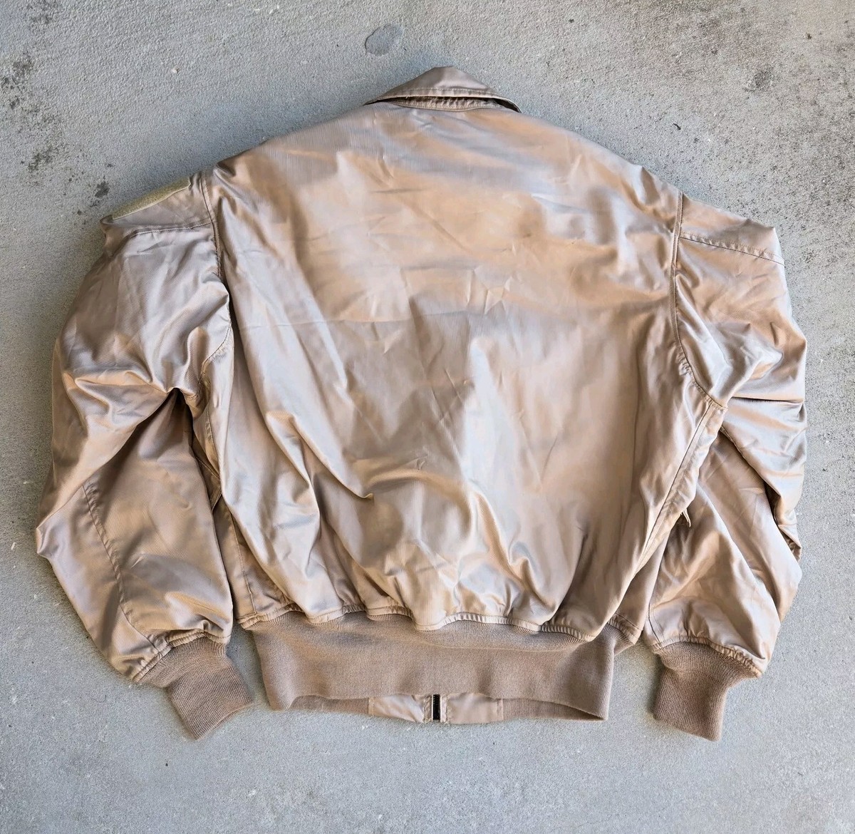 Vtg 2000s USGI Nomex Flight Jacket Flyers Summer CWU-36/P L Tan