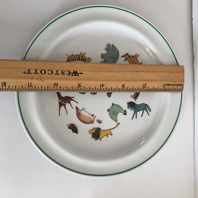 Arabia Finland Child Set Plate Cup Bowl Zoo Animals Parade