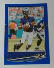 2020 Donruss Press Proof Blue Photo Variation #33 Lamar Jackson
