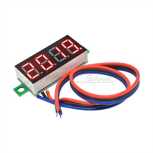 Digital Voltmeter DC 0-100V 0.36 " 4-Digit LED Voltage Tester Panel Meter 3-Wire - Bild 13 von 46