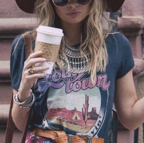 Spell & the Gypsy Collective Designs FolkTown Tee Sz S