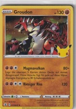 Carte Pokémon Jeu 25E Anniversaire Célébrations N° 17/25 Groudon Holo Allemand