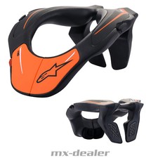 Alpinestars Kinder Youth BNS Bionic supporto collo tutore arancione motocross 