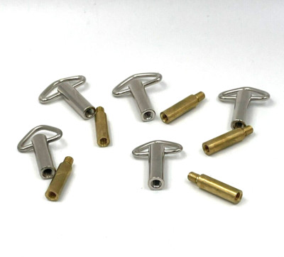 5 Each Music Box Keys and 5/8'' Extenders That Fit Sankyo Music Boxes