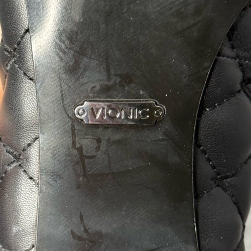 Vionic Women's Ruby Block Quilted Pumps in Black- Sz 9.5 - Picture 10 of 10