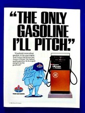 1991 Amoco The Only Gas I'll Pitch For Original Regional Print Ad 8.x 11"