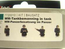 Deutsche Panzer Besatzung    - Artitec Figuren 1:72  unbemalt  - 7720010 #E