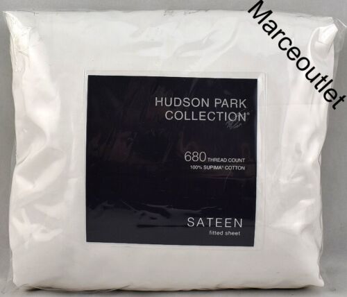 Hudson Park 680 Thread Count Supima Cotton QUEEN Fitted Sheet White