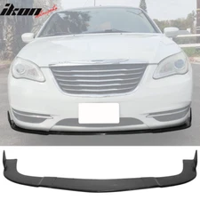For 11-14 Chrysler 200 3PCS IK Style Front Bumper Lip Chin Splitter Unpainted PU