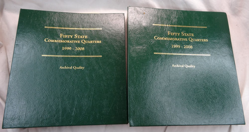 (2) Littleton Statehood Quarter Albums 1999-2008 5 Pages Coin Folder