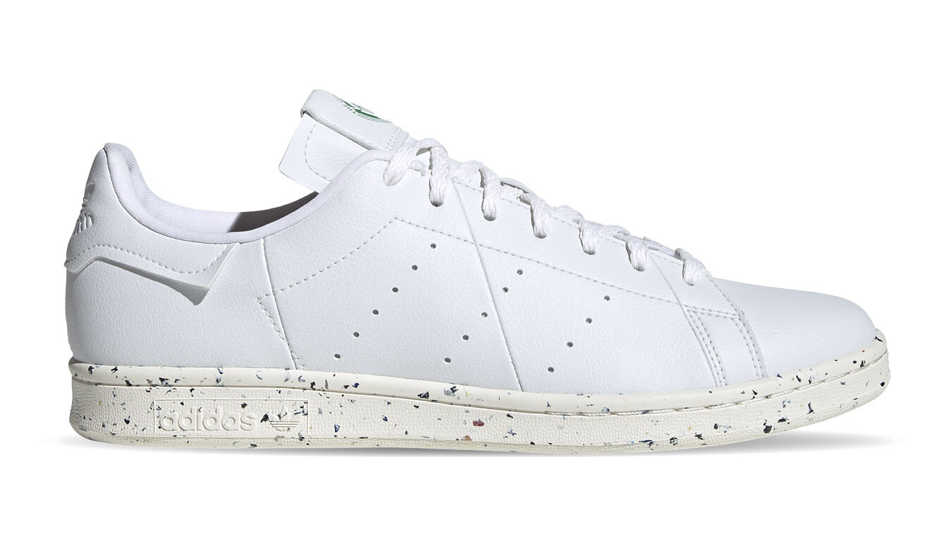 Веганские кроссовки ADIDAS STAN SMITH CLEAN CLASSICS FV0534 Ftwr Белый/Не совсем белый/Зеленый