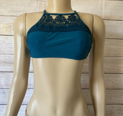 Xhilaration Bikini Top Green Lace Size S