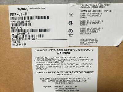 (TYCO) RAYCHEM PMK-JY-M HEAT TRACE WIRE TEE CONNECTION KIT (NEW) 