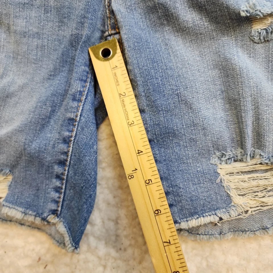 Bermudas Energie Jean 9 Bermudas elásticas de algodón de mezclilla azul desteñido regular Foto 3 de 4