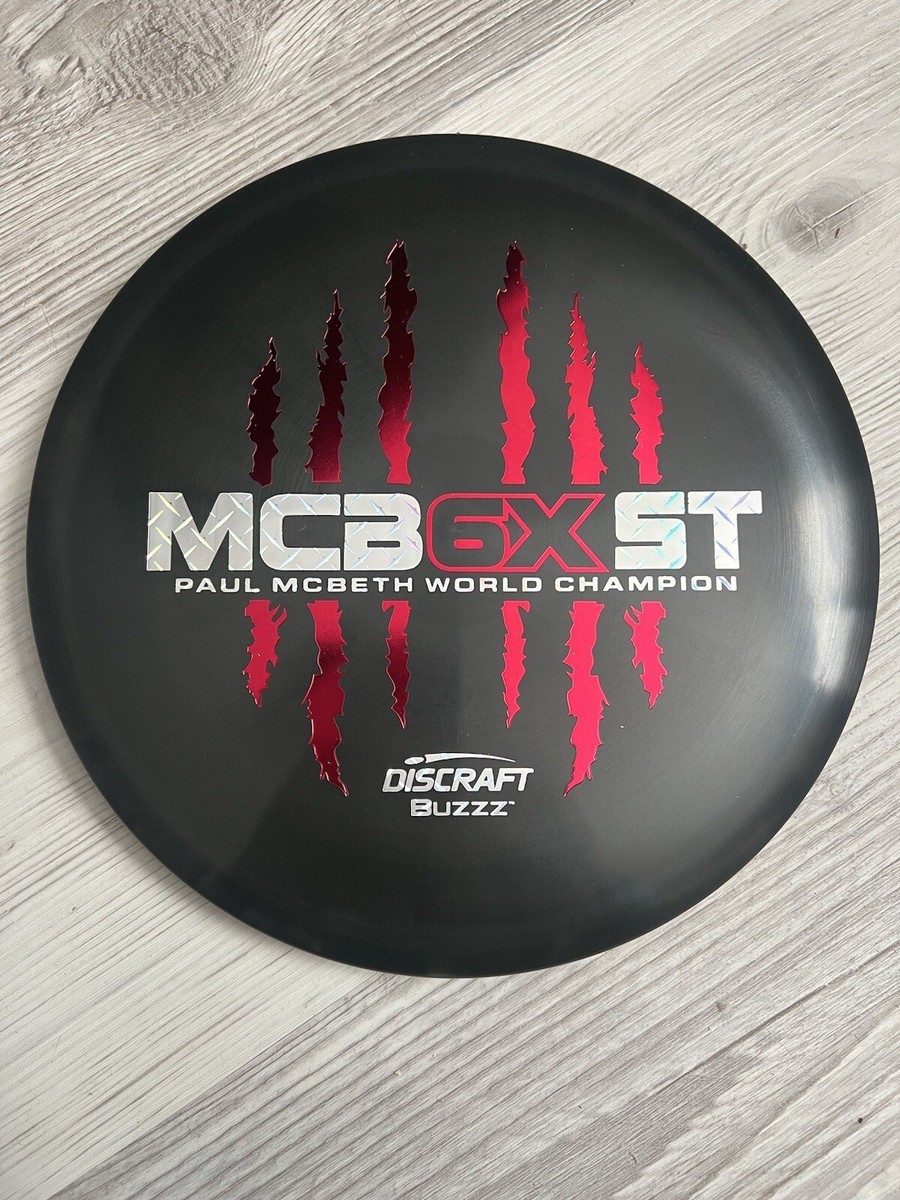 Discraft Paul McBeth 6X Claw ESP Buzzz 177+g Black W/ Red Discraft Paul McBeth 6X Claw ESP Buzzz 177+g Black W/ Red