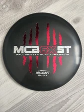Discraft Paul McBeth 6X Claw ESP Buzzz 177+g Black W/ Red Stamp Foil - NEW 🔥