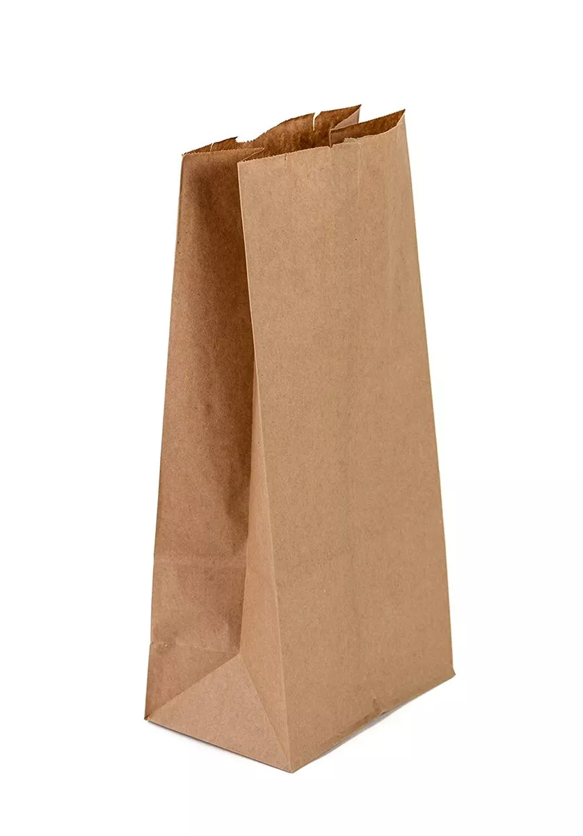 Mini Brown Kraft Paper Bag (1 lb) Small - Paper Lunch / Snacks Bags (100  count)