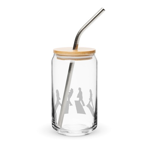 Raygun Breakdancer Abbey Road Beatles 16 oz vidrio en forma de lata - Imagen 2 de 4