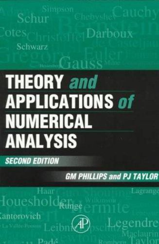 Theory and Applications of Numerical Analysis Phillips Taylor Paperback 2e