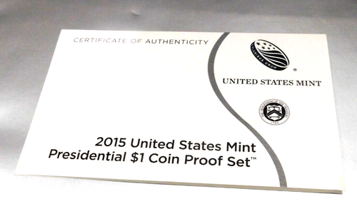 2015 S Presidential Mint Proof Set of 4 - Gold Finish Coins Estate Sale - Picture 4 of 4