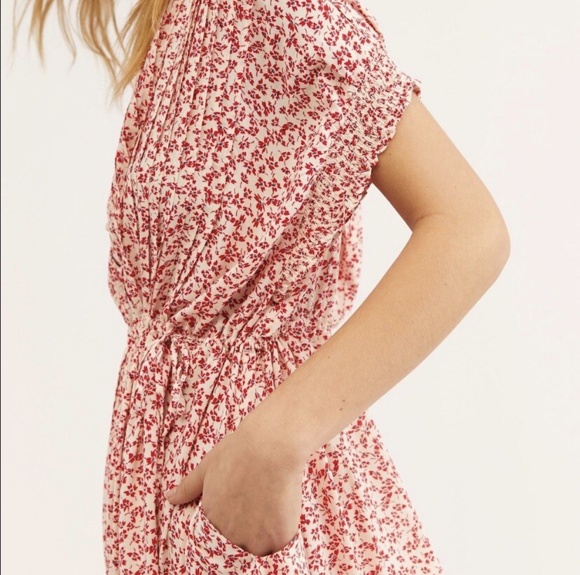 Free People One Fine Day Mini Dress In Red XS