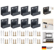 Schwerlast U-Winkel Wandhaken aus Metall für Bilder, Fliesen, 8 Stück