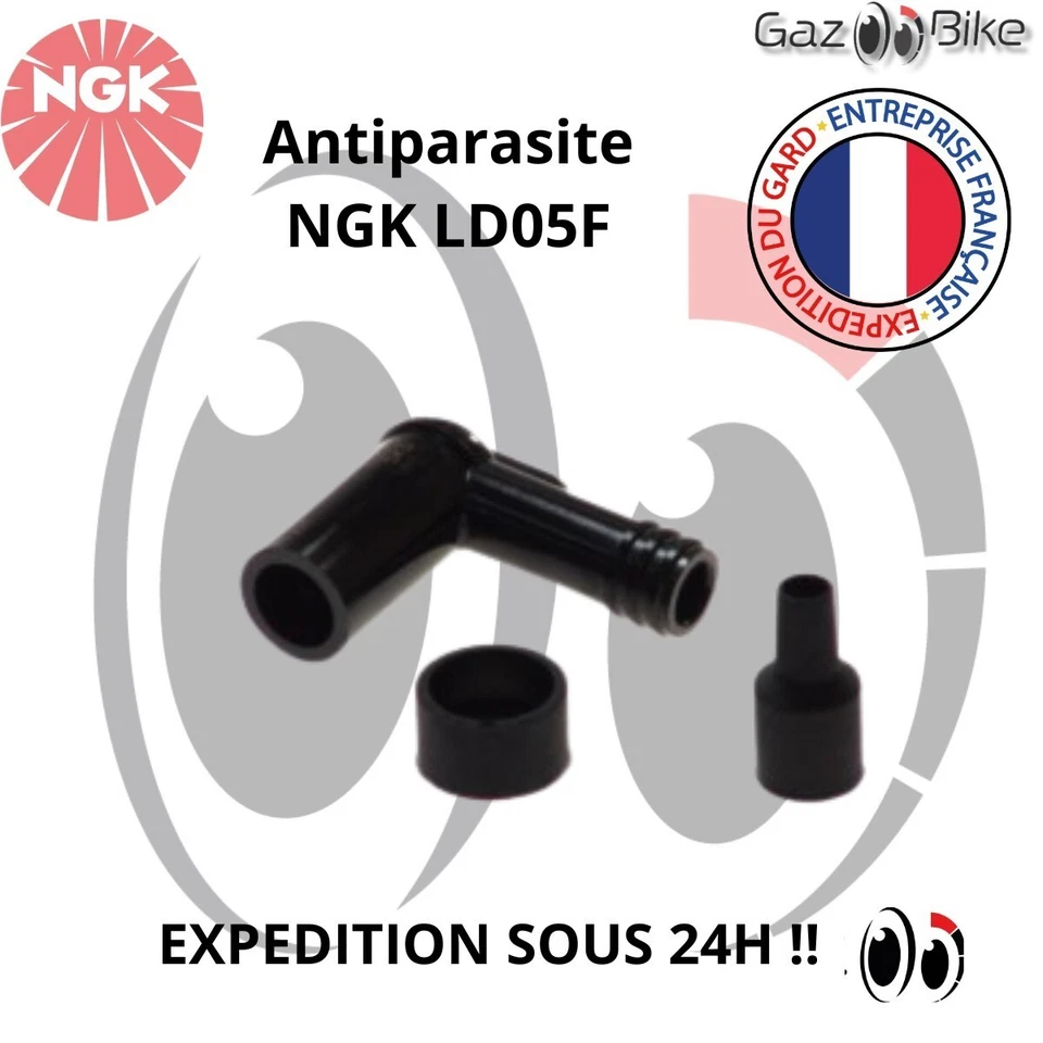 Antiparasite/Capuchon de bougie NGK LD05F moto, Cross, Piste, scooter, Mobylette - Photo 1/1