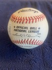 Eddie Mathews HOF 78  Signed ONL Leonard S Coleman Baseball JSA COA Vintage — photo 4