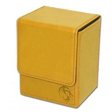 BCW Deck Case LX Yellow Gaming Card Holder Magnetic Magic Gathering Storage Box