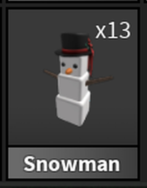 UNCOMMON SNOWMAN SET⛄️💙FAST DELIVERY⛄️💙MM2 ROBLOX