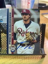 Trevor Hauver Signed Autographed 2023 Frisco Roughriders Team Set Card Rangers