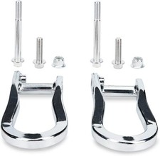 2pcs Chrome Tow Hooks 84072462 For Chevrolet Gmc Silverado Sierra 1500 2007-2019