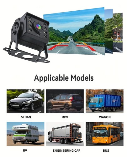 7" Backup Camera Monitor Reverse Rear View RV Bus Trailer Truck 4Pin Video Cable - Picture 11 of 12