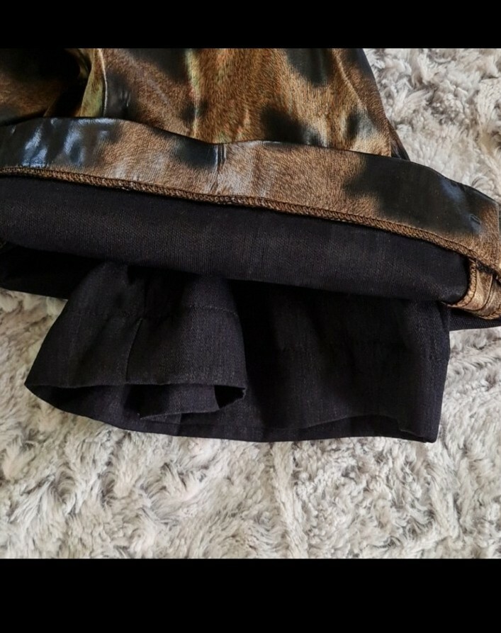 Leopard Print Double Lined Statement Pants Size M… - image 8