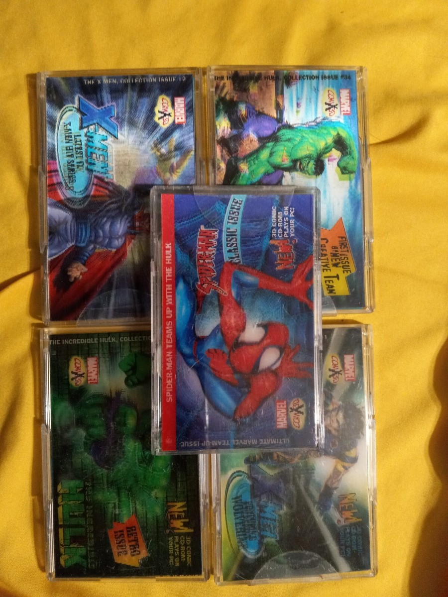 Marvel COMX3D 3D Digital Comic Books Mini DVD 3 3D Mini CD Rom
