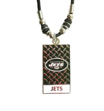 NFL New York Jets Gridiron Plate Necklace by Siskiyou Sports, 18"  Unisex