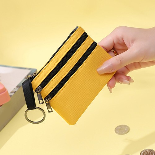 PU Leather Women's Wallet Purse Zippers Coin Purse Wallet Keychain Card Holder - - Picture 10 of 30