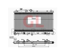 Motore Raffreddamento Radiatore Per Subaru Impreza Gp / GJ 2012 - 2016