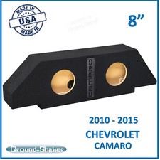Chevy Camaro 2010-2015 8" Dual Sub Box Subwoofer Enclosure Ground-Shaker