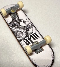 Vintage Tech Deck Fingerboard ATM Grim Reaper Snail Toy Skateboard Skater Board