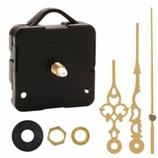 Replacement Wall Clock Quartz Movement Mechanism Hands DIY Repair Parts Kit Gold
