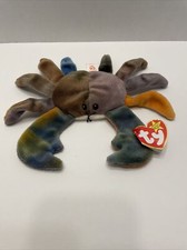 Ty Beanie Baby CLAUDE the Crab PVC Rare 1996