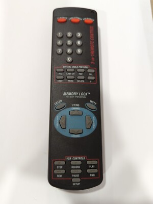 US ELECTRONICS 139050012113 017 3-IN-1 MEMORY LOCK Remote Control Cable TV VCR