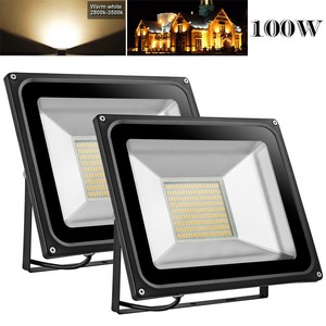 2X-100W-LED-Flood-Light-Warm-White-Outdoor-Landscape-Spot-Lamp-Floodlights-IP65