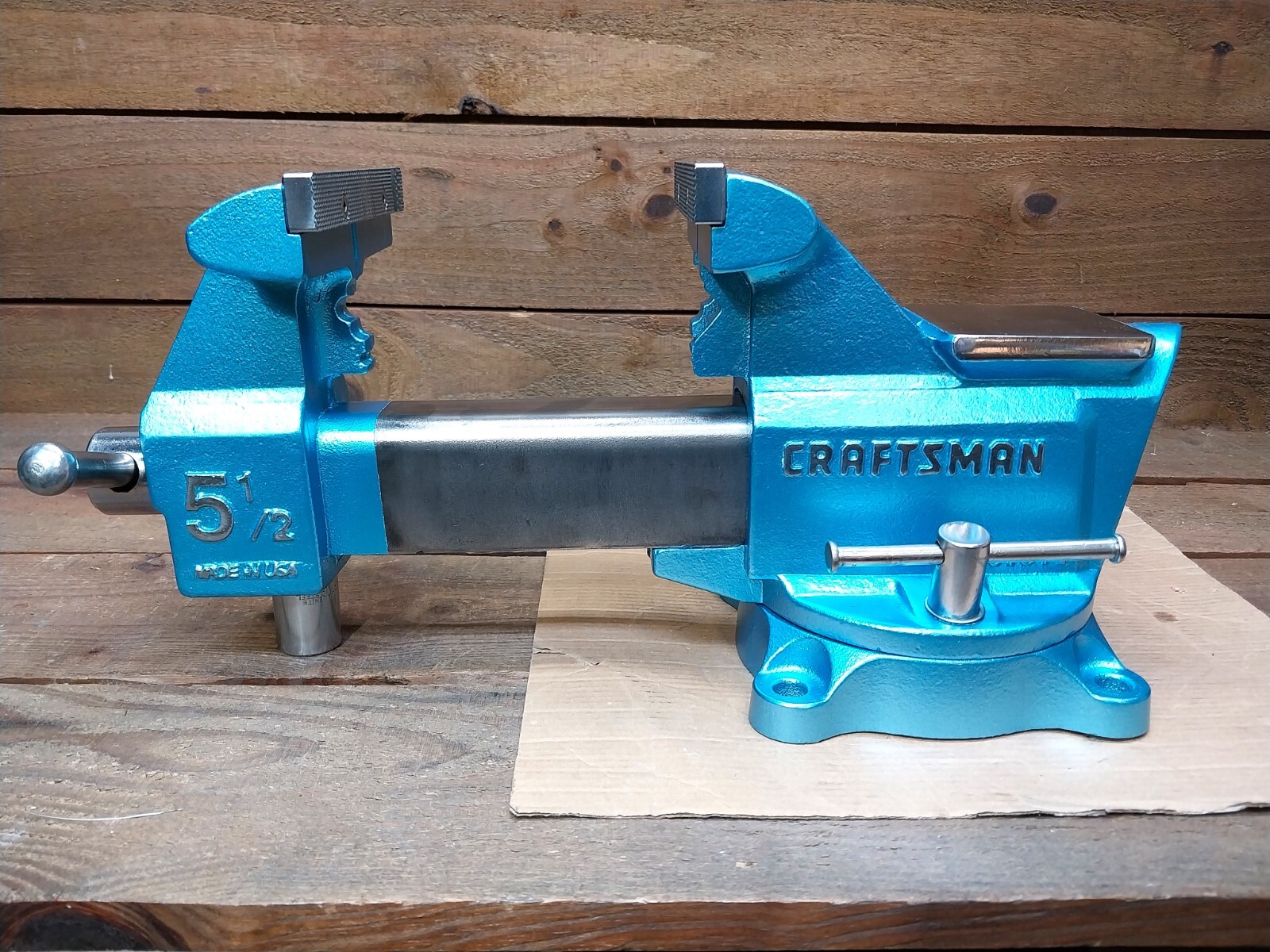 Vintage 5 1/2" Craftsman 51871 Bench Vise. Restored. Made In USA eBay