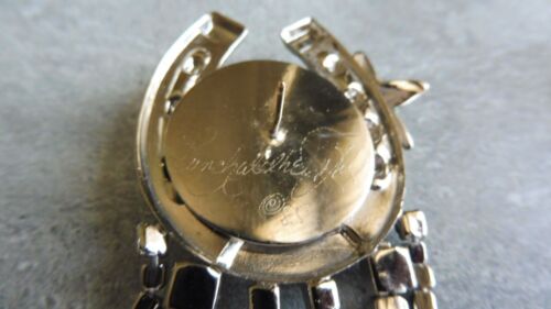 VINTAGE 1988 MITTAGESSEN IM RITZ LUCKY STARS OHRRING SIGNIERT HUFEISEN WESTERN GOLD - Bild 19 von 20