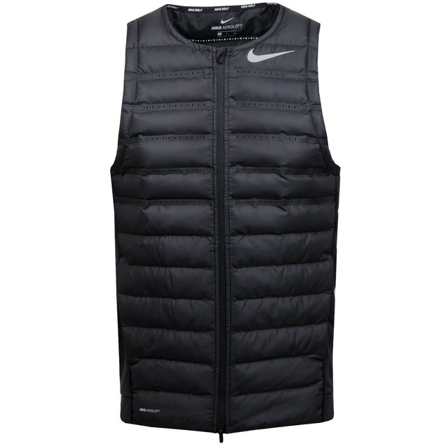 New Nike Aeroloft Puffer Golf Running Vest Black lightweight, breathable XL | eBay