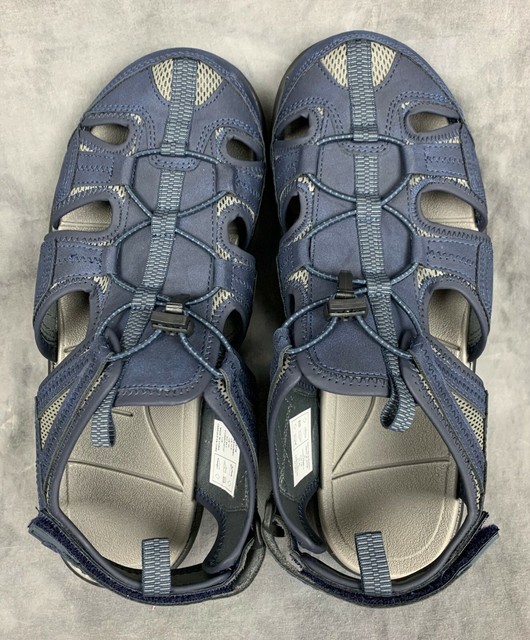 Lands End Mens Navy Blue Closed Toe Water Sandal Shoes sz 11 D NEW eBay