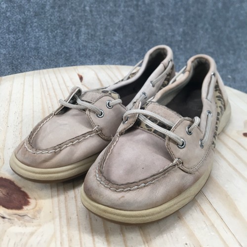 Zapatos Sperry Top Sider para mujer 9 M informales barco beige cuero puntera sin usar, en caja 9770116 - Imagen 4 de 17