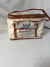 Vintage Budweiser Beer 6 Pack Cooler Insulated Bag Prepac Anheuser Busch As Is